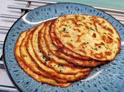 Кето-блины со шпинатом