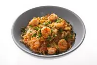 Паэлья из пшеничной лапши с морепродуктами