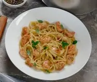 Качо-э-пепе с креветками