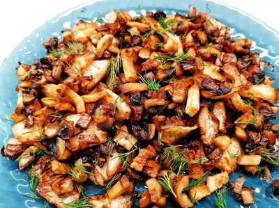 Кето-гарнир «Картофель с грибами»