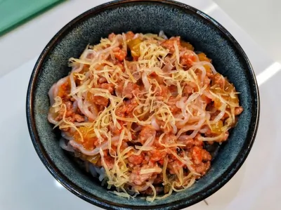 Кето-вог с овощами и мясом