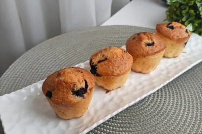 Кексы с черникой