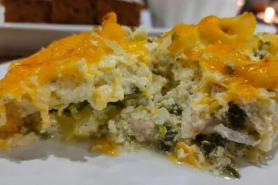 Куриная грудка, запеченная с цветной капустой и шпинатом