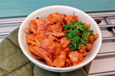 Солянка с курицей и беконом