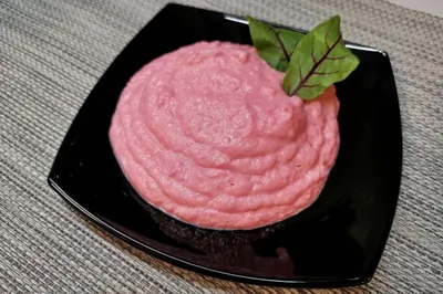 Пюре из цветной капусты со свеклой