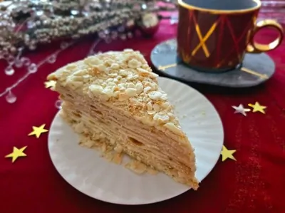 Домашний торт «Наполеон» на заварном креме