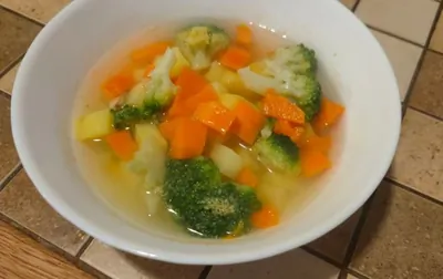 Овощной суп с фасолью