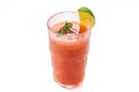 Кисель из клубники с лаймом и мятой