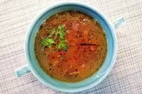 Куриный бульон с беконом