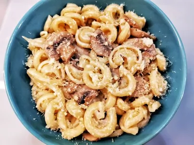 Нежная сливочно-грибная паста