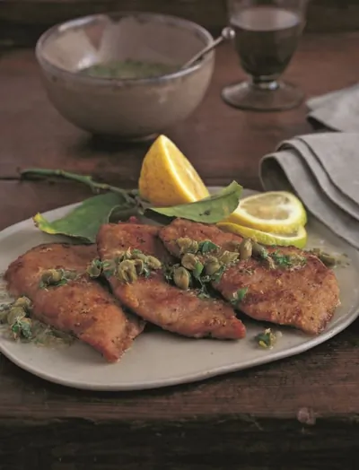 Отбивные из телятины с каперсами