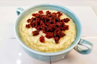 Овощное пюре с вялеными томатами