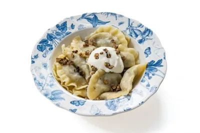 Вареники с грибами