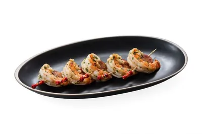 Канапе с креветкой и колбаской