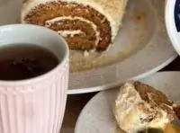 Медовый рулет с крем-фрешем