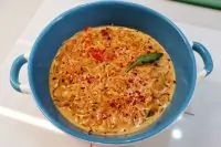 Спагетти с сыром страчателла