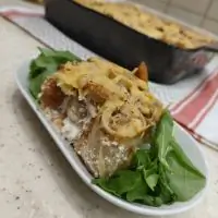 Запеченные блины с жюльеном