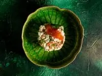 Оливье с копченой индейкой