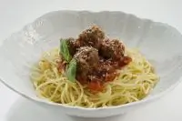 Паста с говяжьими фрикадельками