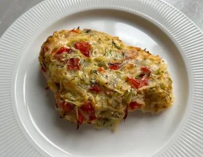 Куриная грудка под овощной шубой