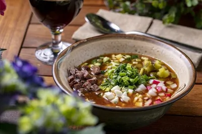 Окрошка на квасе и пиве