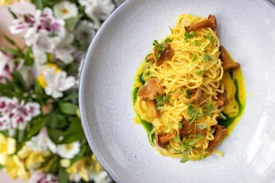 Паста с лисичками и тимьяном