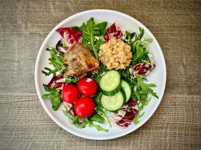 Стейки из филе утки с чечевицей в духовке