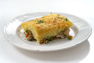 Запеканка с курицей и грибами