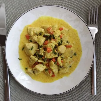 Куриное филе с куркумой