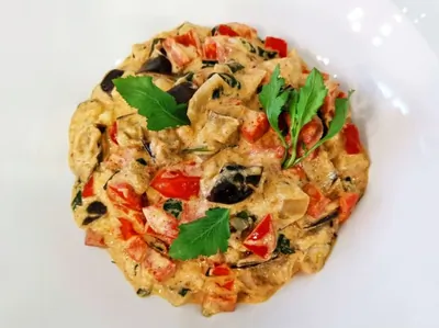 Овощное рагу со сливками