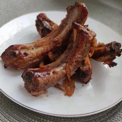 Свиные ребрышки с имбирем