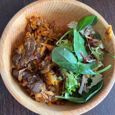 Печень кролика с зирой