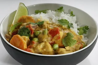 Курица карри в мультиварке