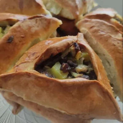 Эчпочмаки с говядиной и картофелем