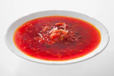 Постный борщ