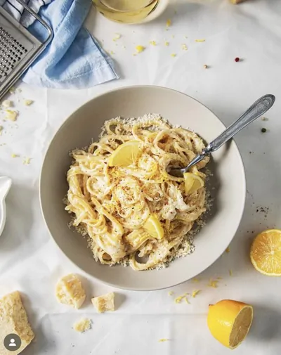 Паста аль-лимоне с рикоттой