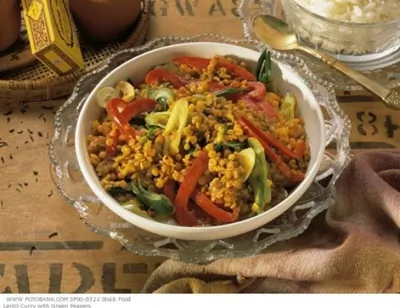 Чечевица с карри