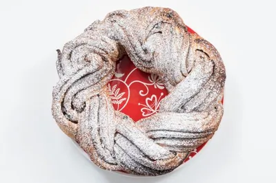 Бабка с сахаром и корицей