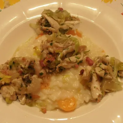 Ризотто с морковью и курицей