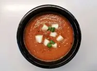 Крем-суп из баклажана и перца