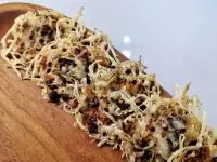 Сырные чипсы с грибами