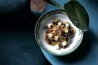 Паста с баклажанами и сиртаки