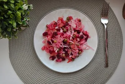 Винегрет с квашеной капустой