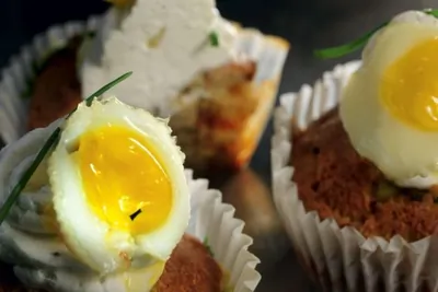 Капкейки с рататуем