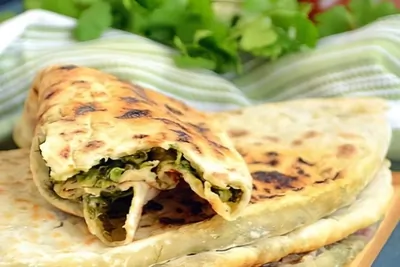 Жареные пирожки с зеленью (Женгялов хац)