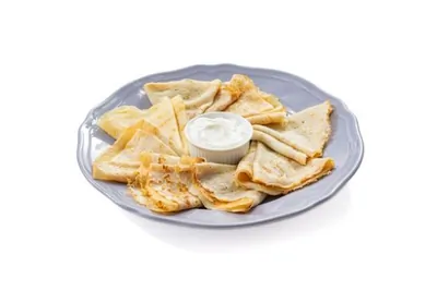 Блины на кефире с дырочками