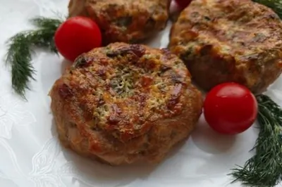 Котлеты с начинкой в духовке