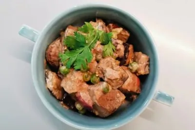 Печень с овощами