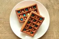 Вафли с кабачком и лимонной цедрой