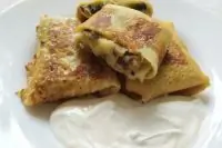 Блинчики с картофелем и грибами